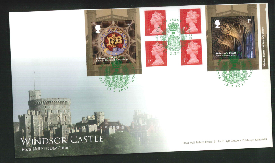 2017 - Retail Book First Day Cover "Windsor Castle" - Windsor Postmark